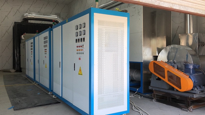 新疆宜中天環保科技有限公司1000度高溫熱風機安裝